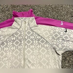 Nike Pro 1/2 Zip Dri Fit Fitted Tops Set of (2) Medium